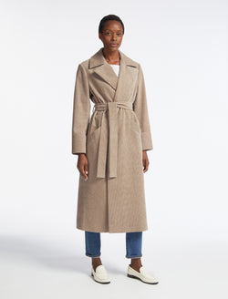 Roxanne Corduroy Coat - Taupe