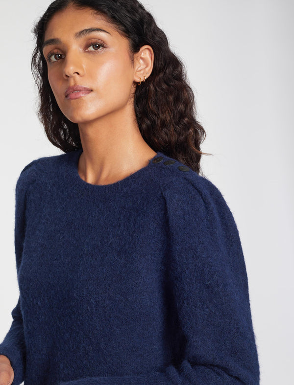 Joss Alpaca Jumper - Dark Blue