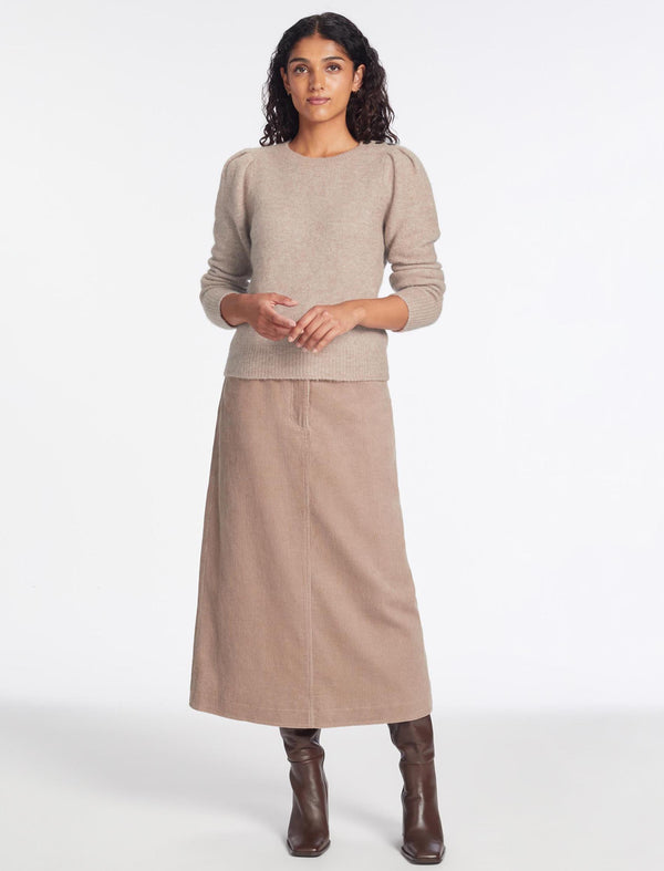 Joss Alpaca Jumper - Taupe