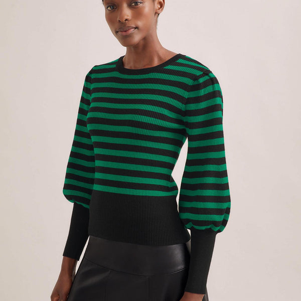 Emerald green crew neck sweater hot sale