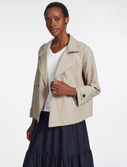 Rory Cotton Twill Jacket - Beige