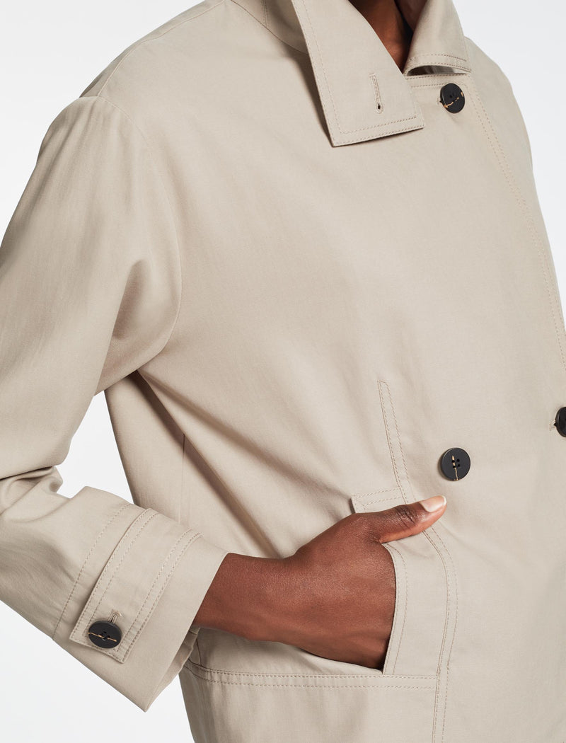 Rory Cotton Twill Jacket - Beige