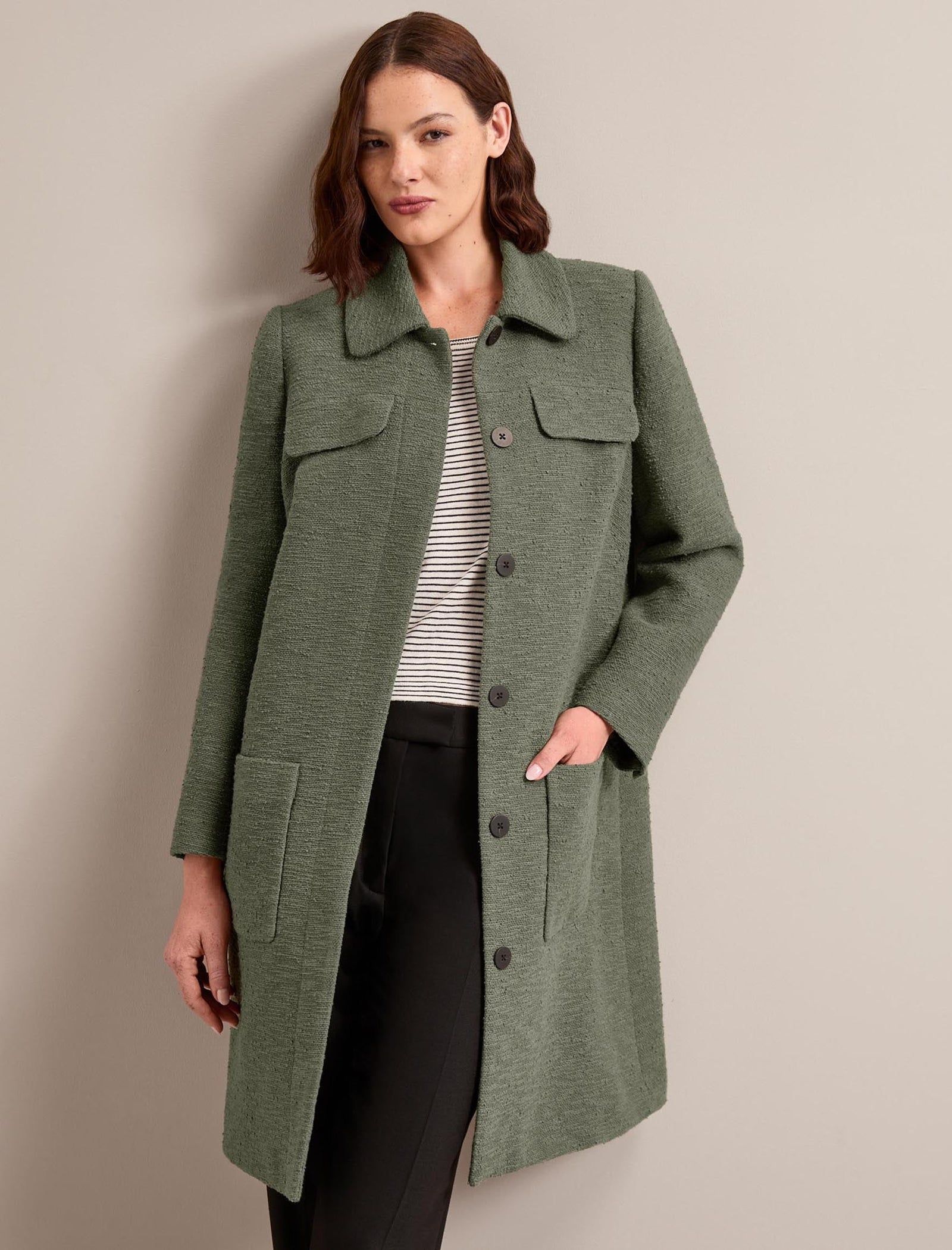 【louren】tweed middle coat tweed middle coat – louren store