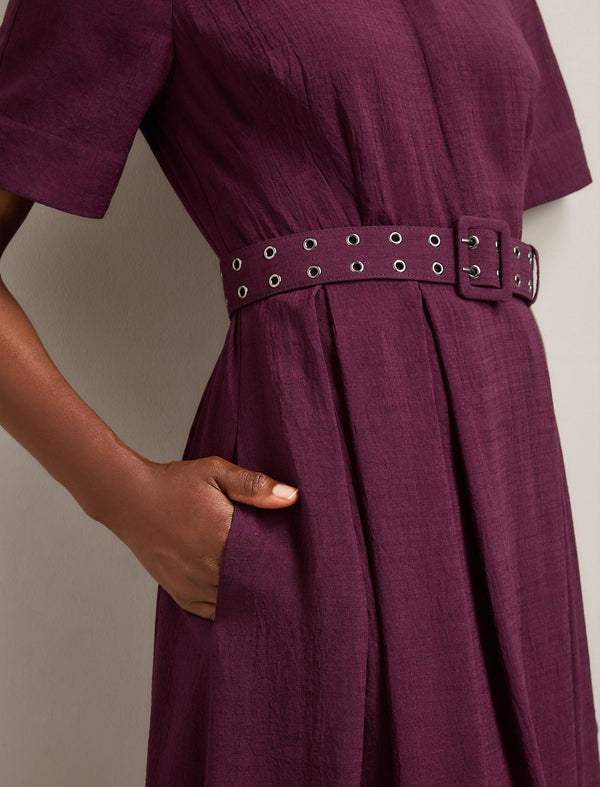 Anya Techni Voile Dress - Lavender