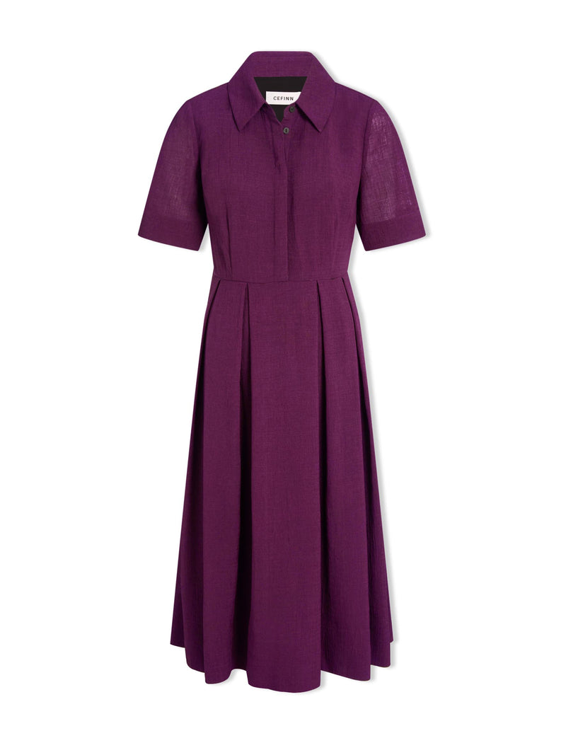 Anya Techni Voile Dress - Lavender