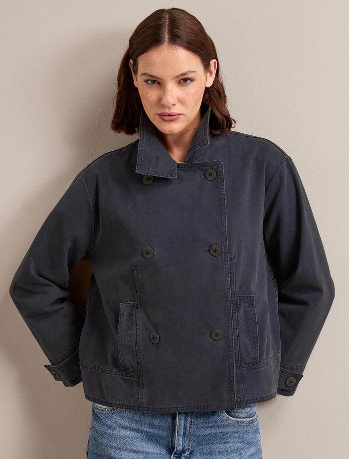 cefinn Rory Cotton Twill Jacket - Navy Jacket