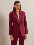 Jamie New Wool Blazer - Burgundy