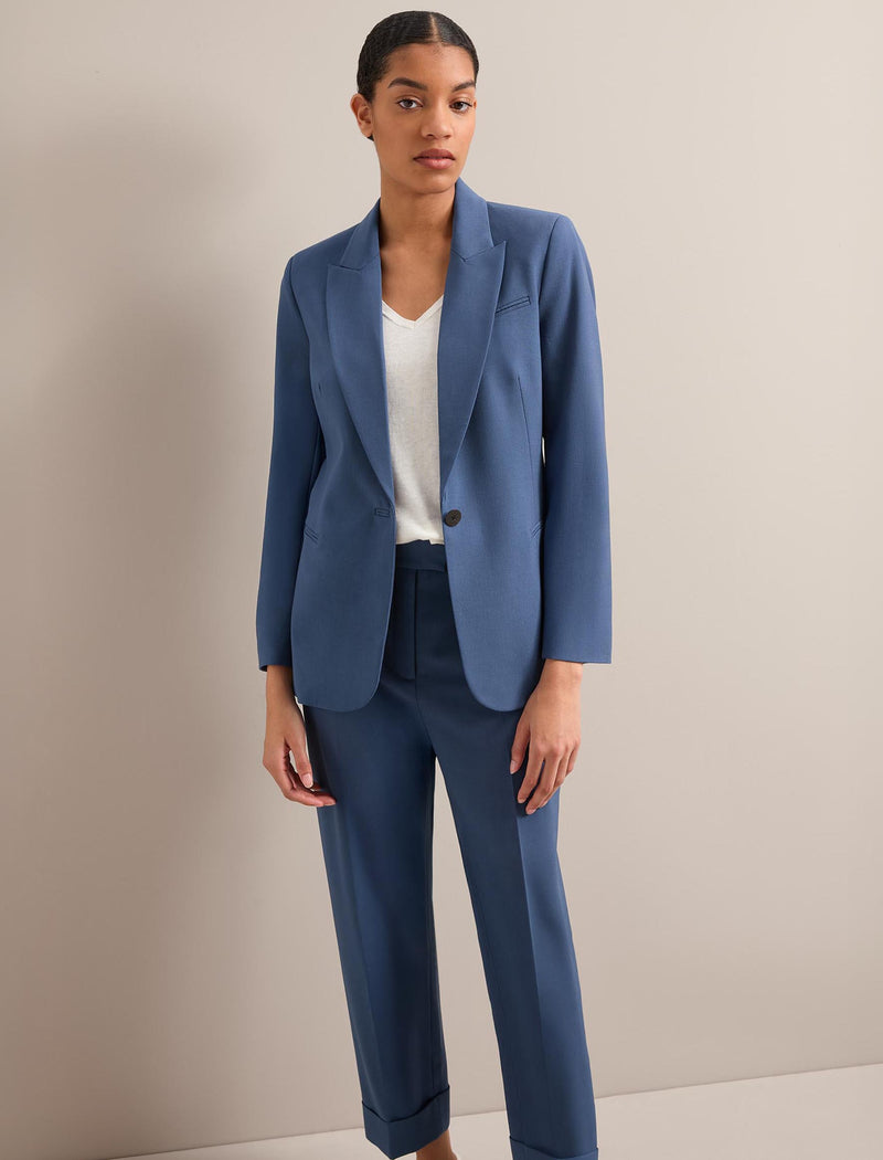 Jamie New Wool Blazer - Slate Blue