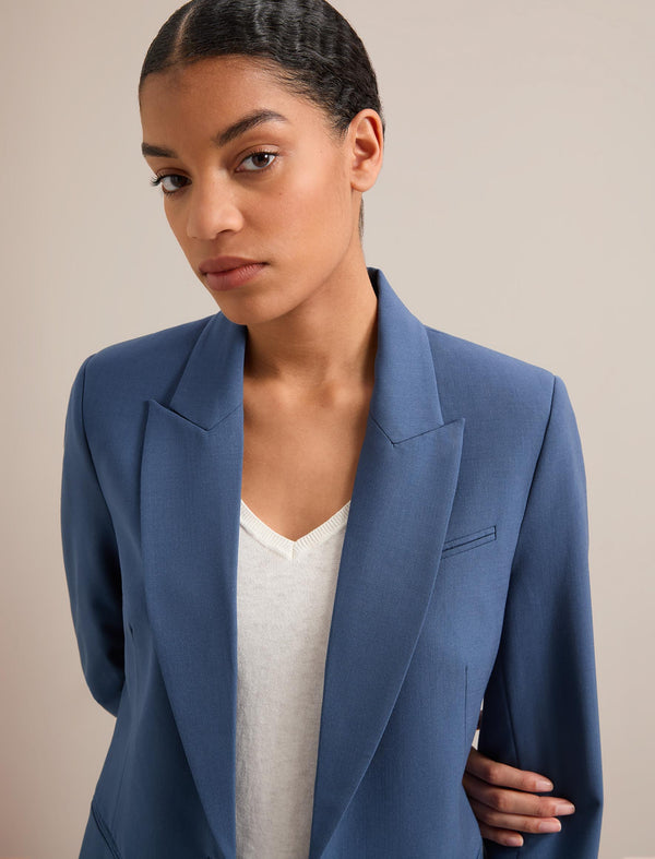 Jamie New Wool Blazer - Slate Blue