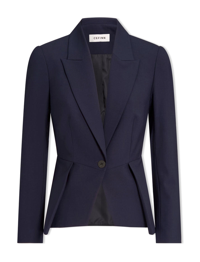 Audrey Wool Jacket - Navy