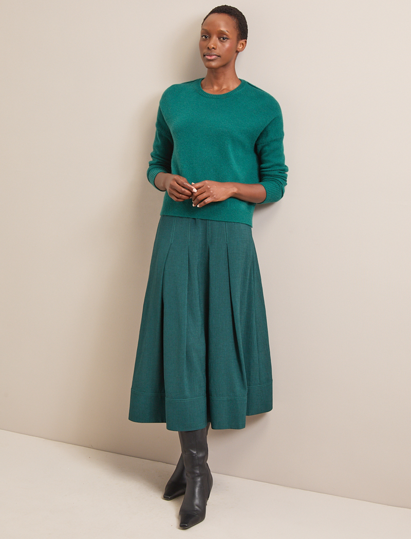 Lainey Cashmere Jumper - Mid Green