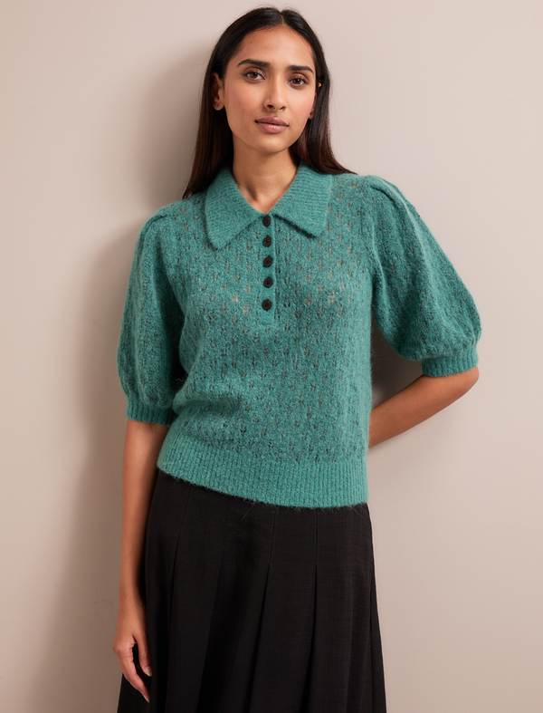 Jolie Alpaca Blend Jumper - Sage Green