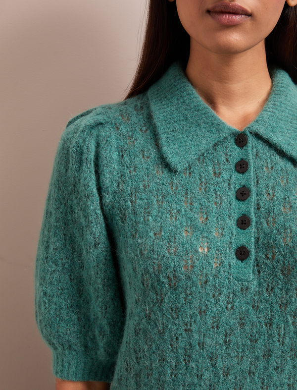 Jolie Alpaca Blend Jumper - Sage Green