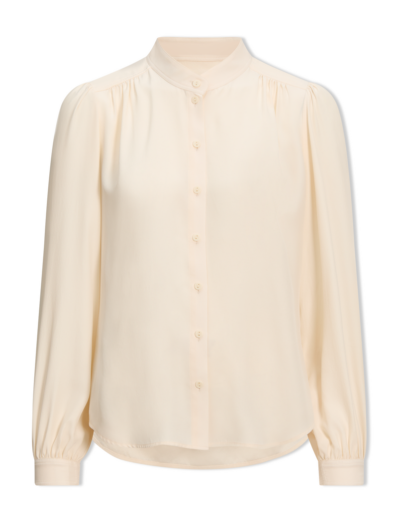 Brenna Silk Shirt - Cream