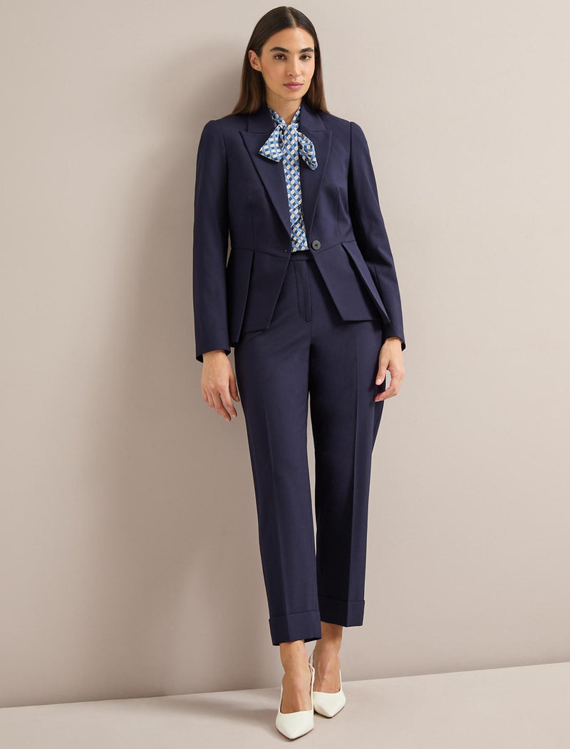 Matty Silk Shirt - Blue Cream Lips Print