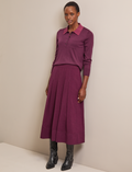 Sophia Techni Voile Maxi Skirt - Lavender