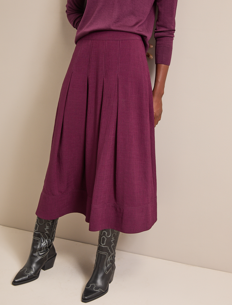 Sophia Techni Voile Maxi Skirt - Lavender
