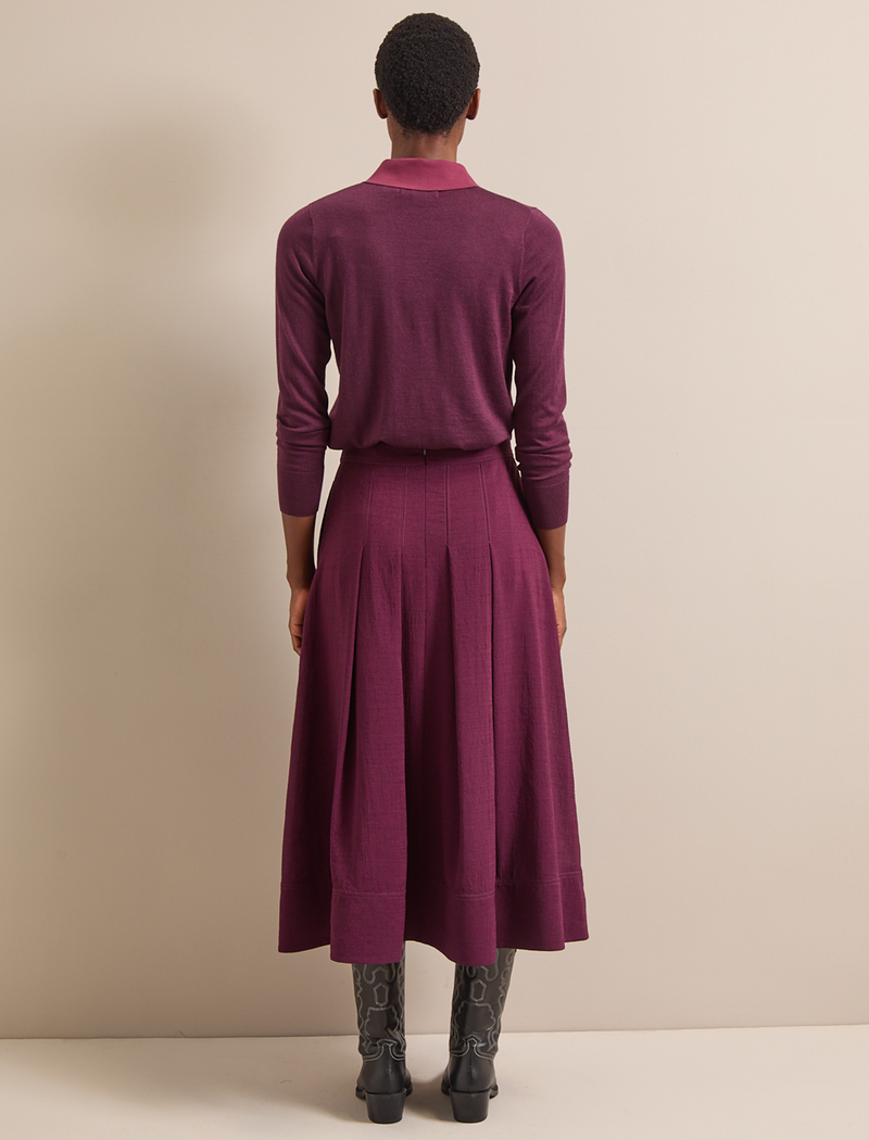 Sophia Techni Voile Maxi Skirt - Lavender
