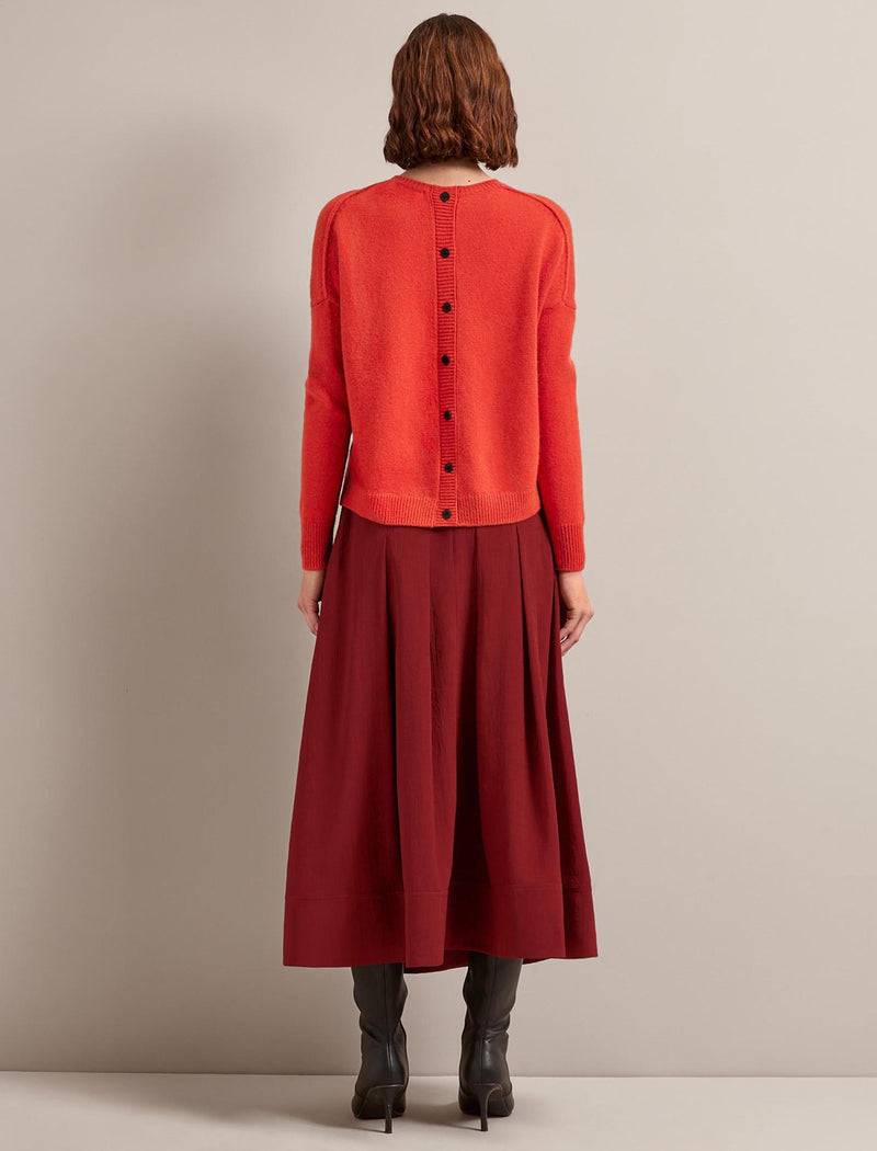 Sophia Techni Voile Maxi Skirt - Rust