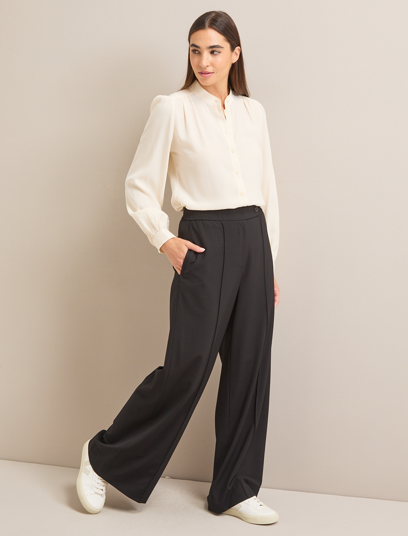 Teo Wool Trouser - Black