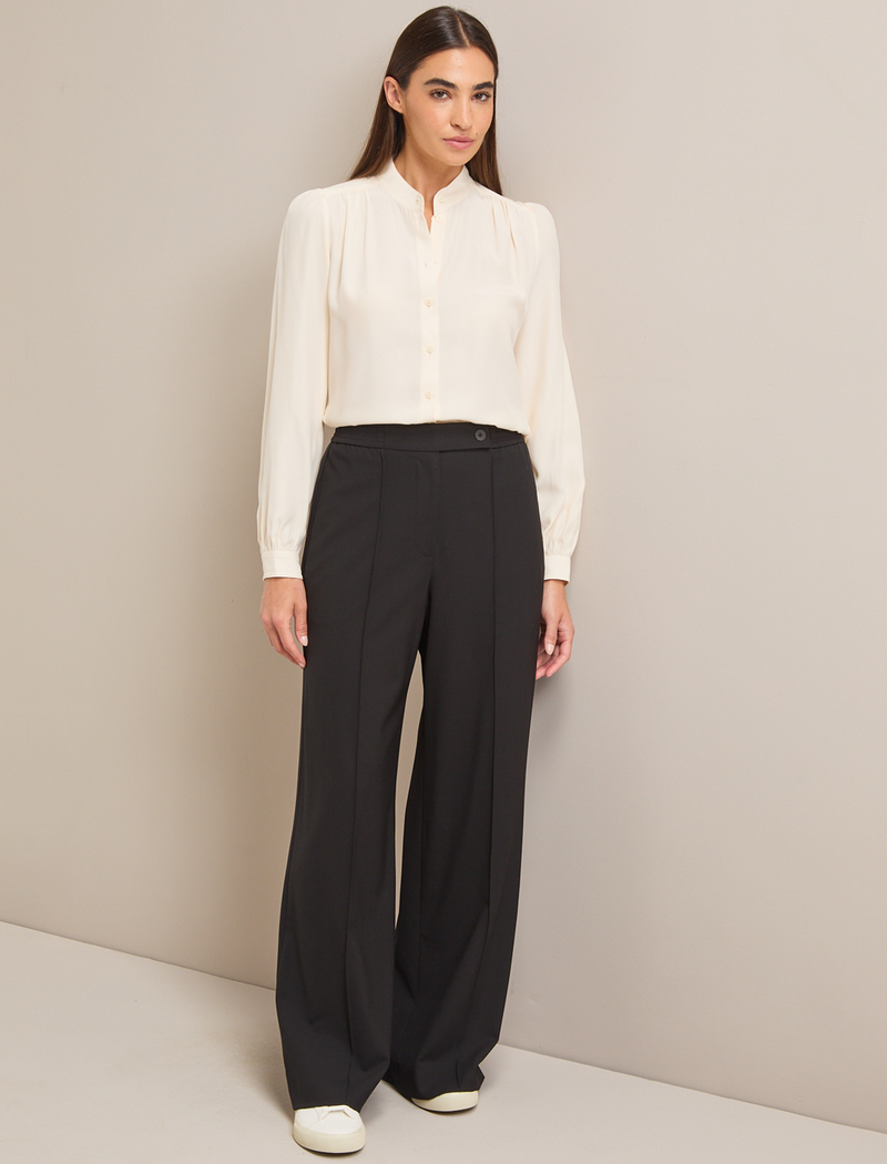 Teo Wool Trouser - Black