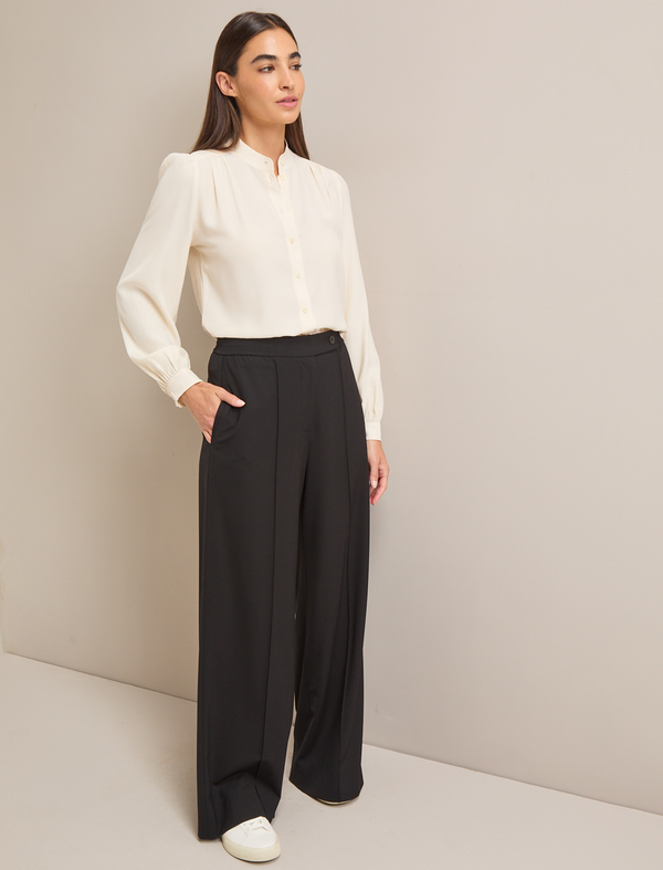 Teo Wool Trouser - Black