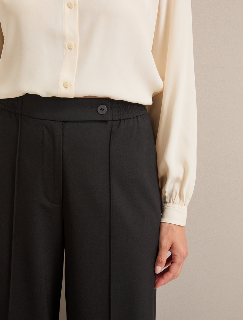 Teo Wool Trouser - Black