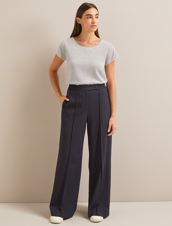 Teo Wool Trouser - Navy