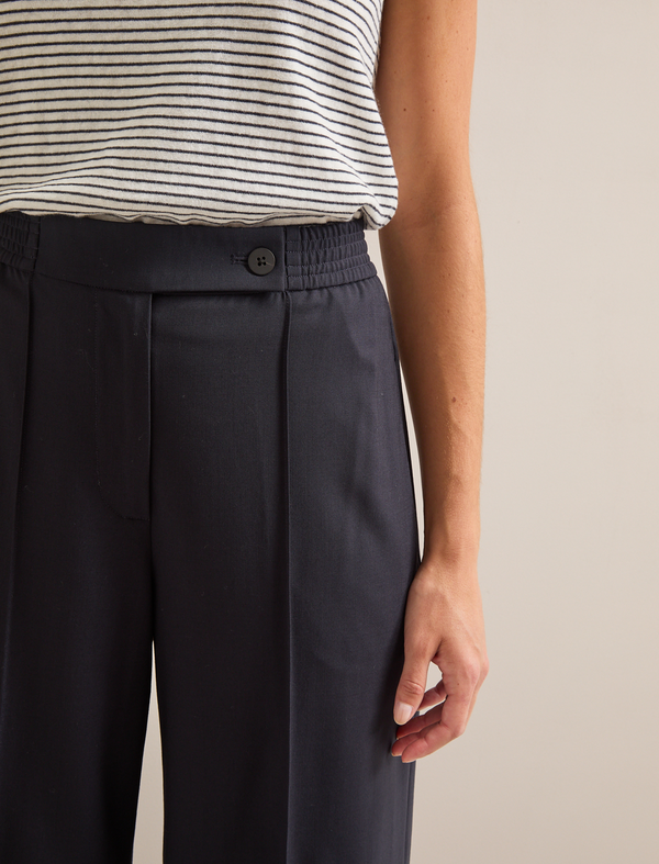 Teo Wool Trouser - Navy