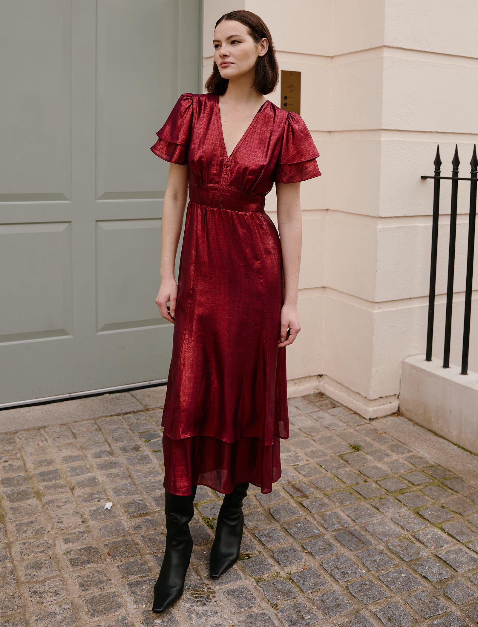 maison celon volume docking dress - メルカリ