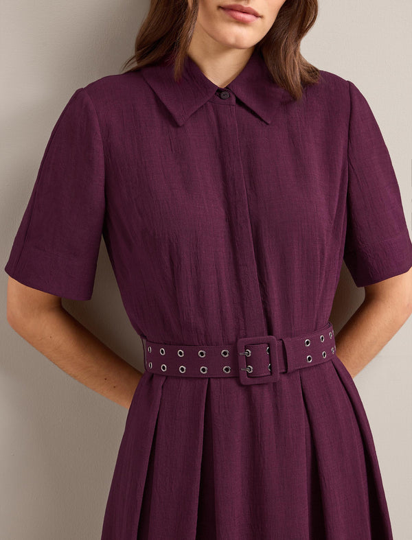 Anya Techni Voile Dress - Lavender