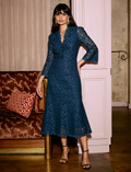 Adeline Lace Maxi Dress - Navy