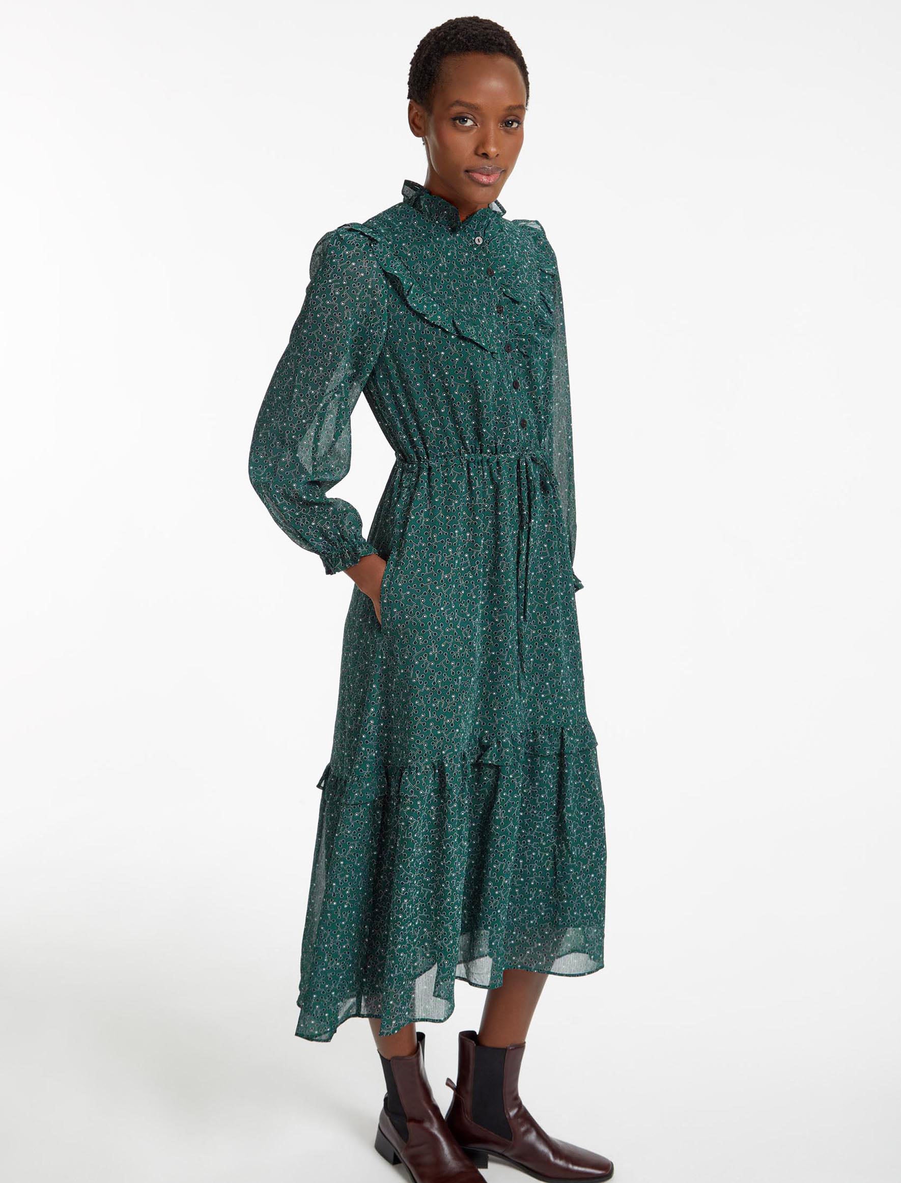 Warehouse coral cheap dress