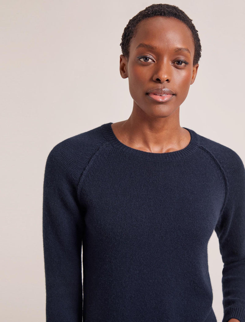 Drew Cashmere Jumper - Navy