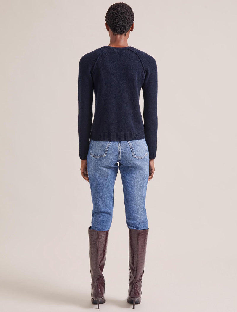 Drew Cashmere Jumper - Navy