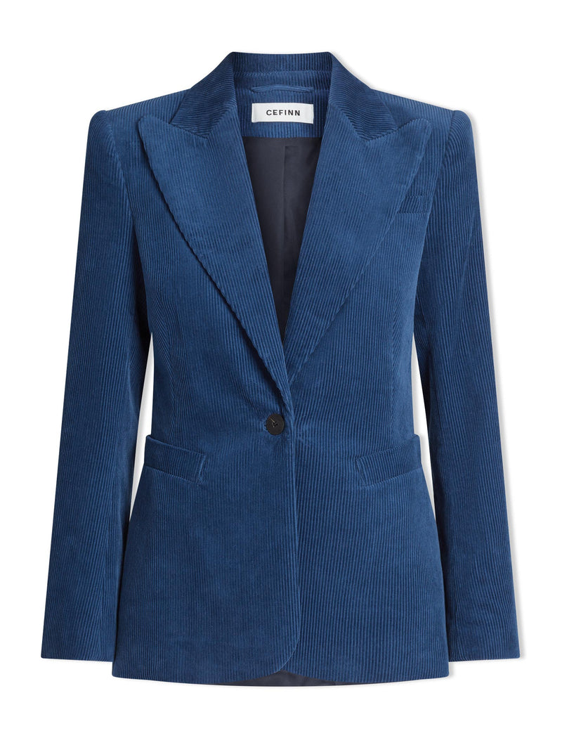 Gene Corduroy Blazer - Blue