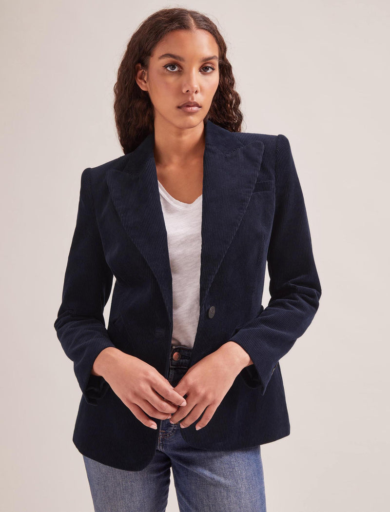 Gene Corduroy Blazer - Navy