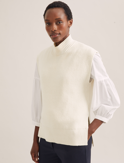 Cream funnel neck jumper discount