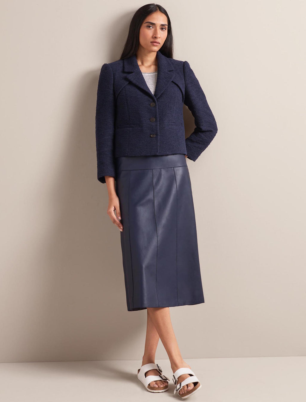Lenina ♥ DIANA satin midi skirt /追跡付 Lenina ♥ DIANA satin midi skirt /追跡付 Designer fashion