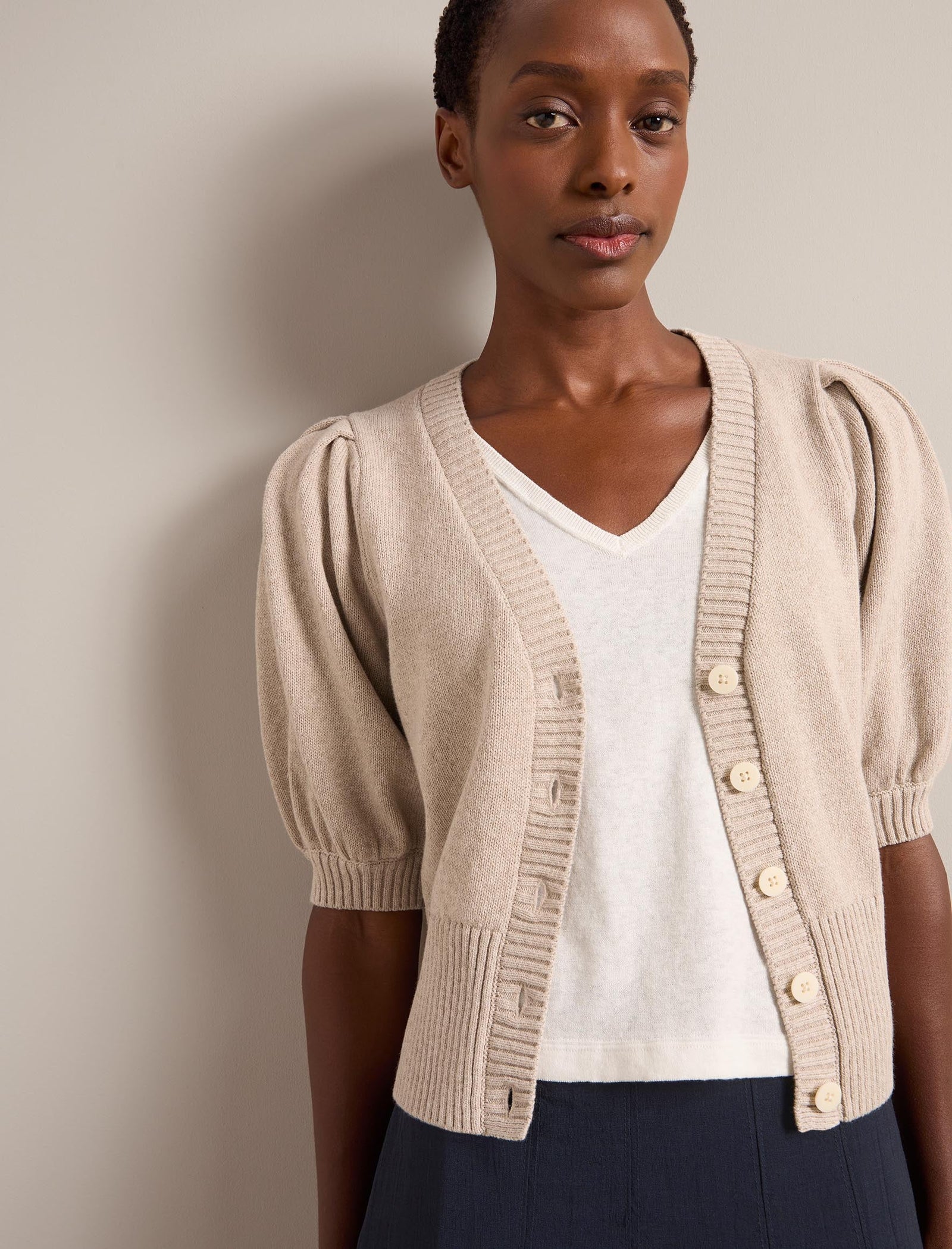 トップス Y's linen knit cardigan KENDRA linen cardigan – naifstyle
