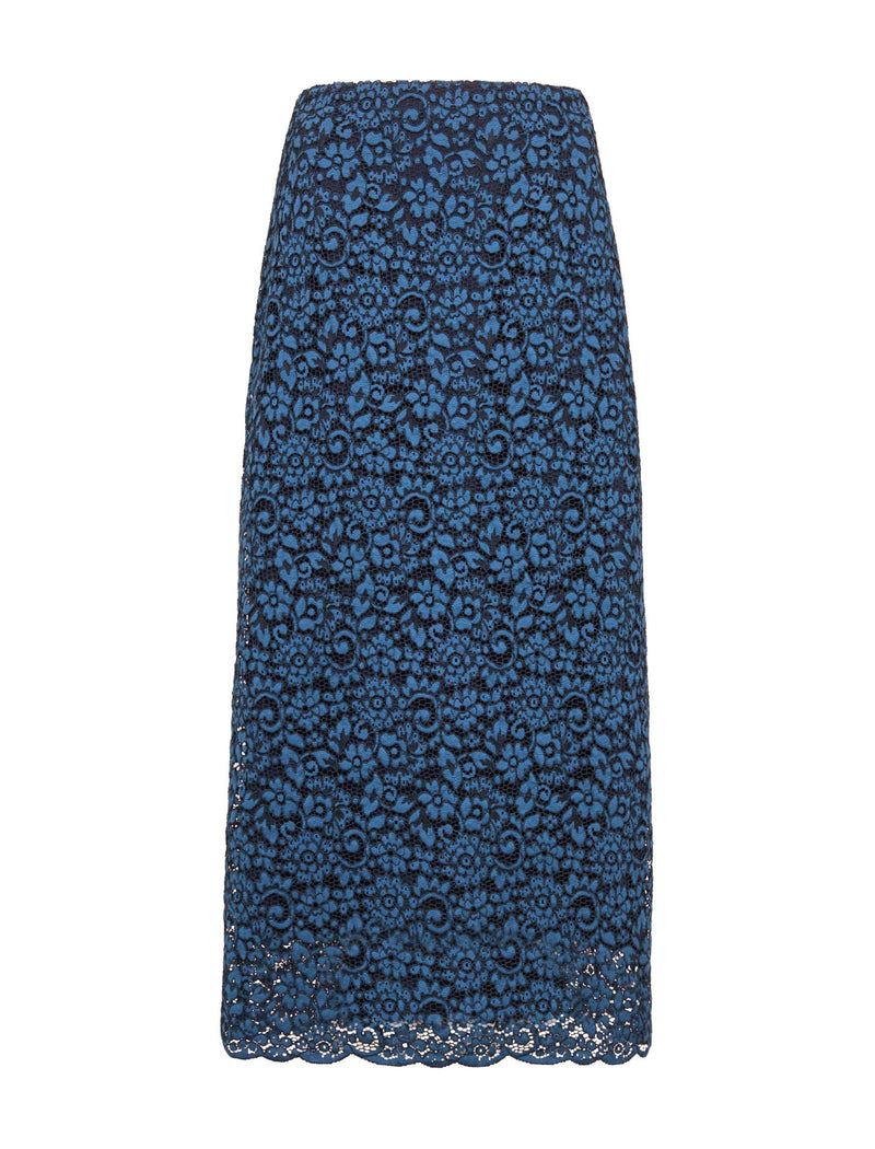 Jacquie Lace Maxi Skirt - Navy