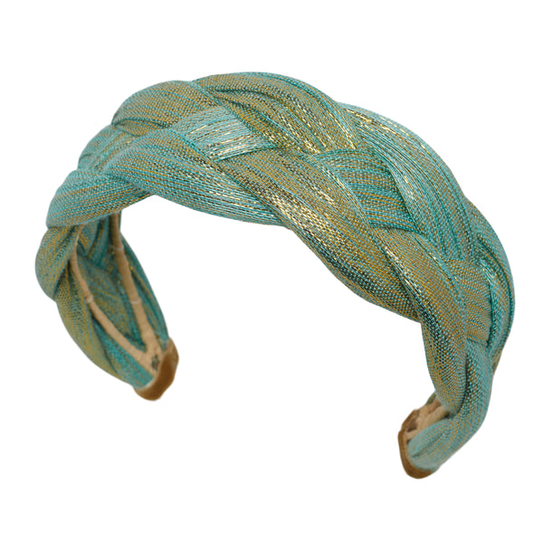 Toquilla Hairband - Sea Green Shimmer