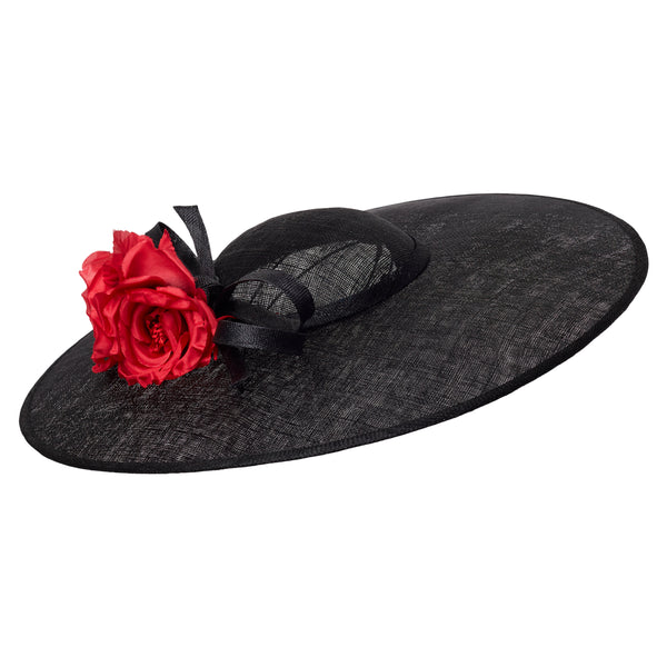 Victoire Hat - Raspberry Red Rose