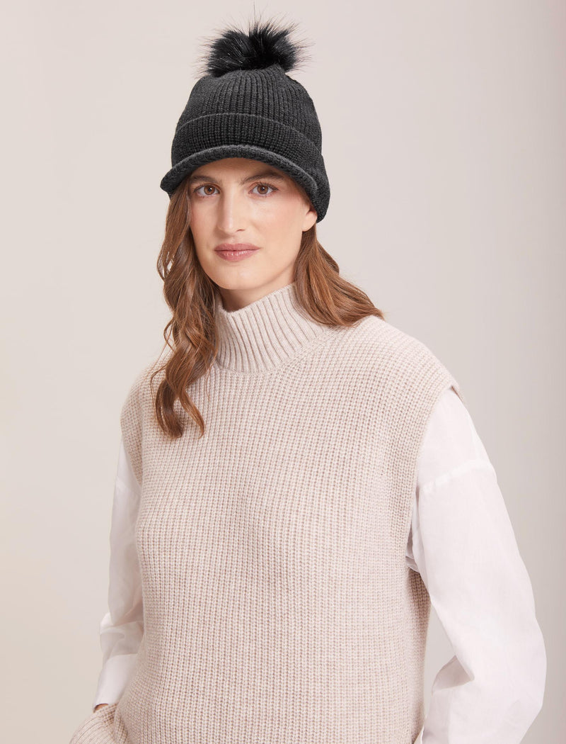 Beata Wool Hat - Charcoal