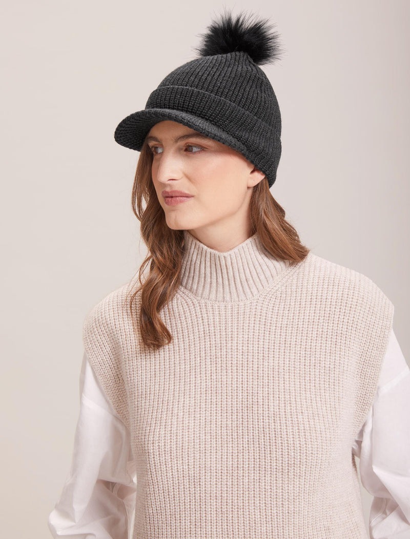 Beata Wool Hat - Charcoal