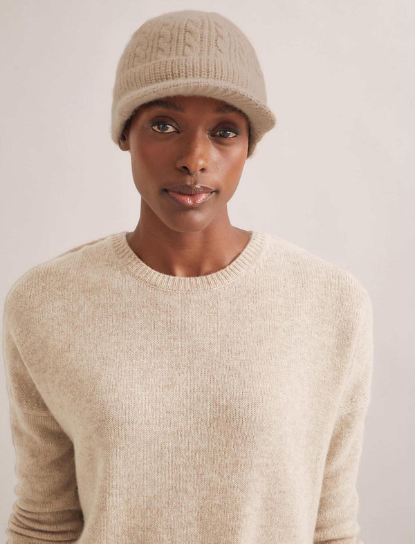 Beata Cashmere Hat - Beige