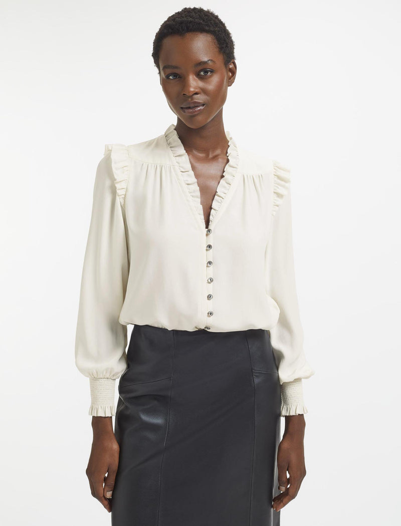 Stella Silk Shirt - Cream