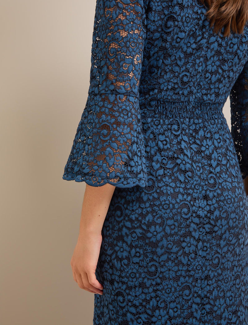 Adeline Lace Maxi Dress - Navy
