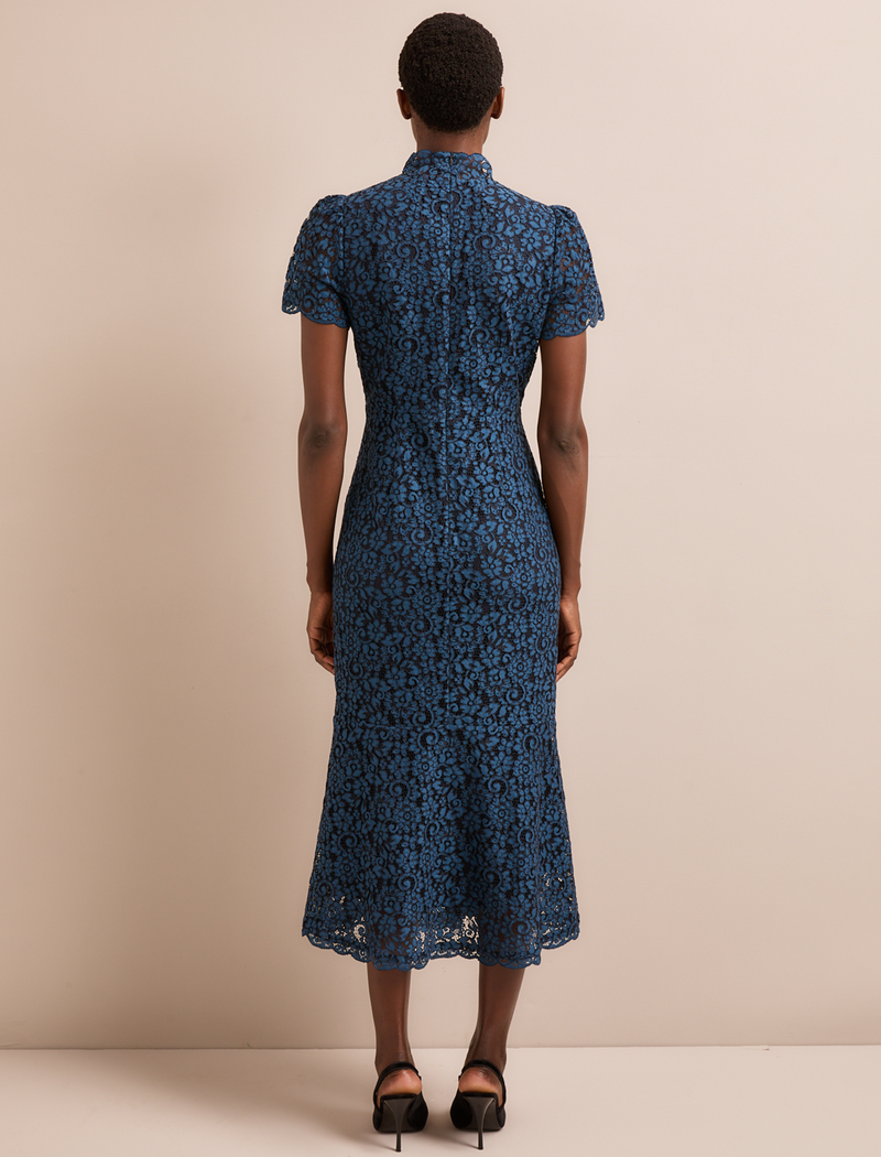 Layla Lace Maxi Dress - Navy