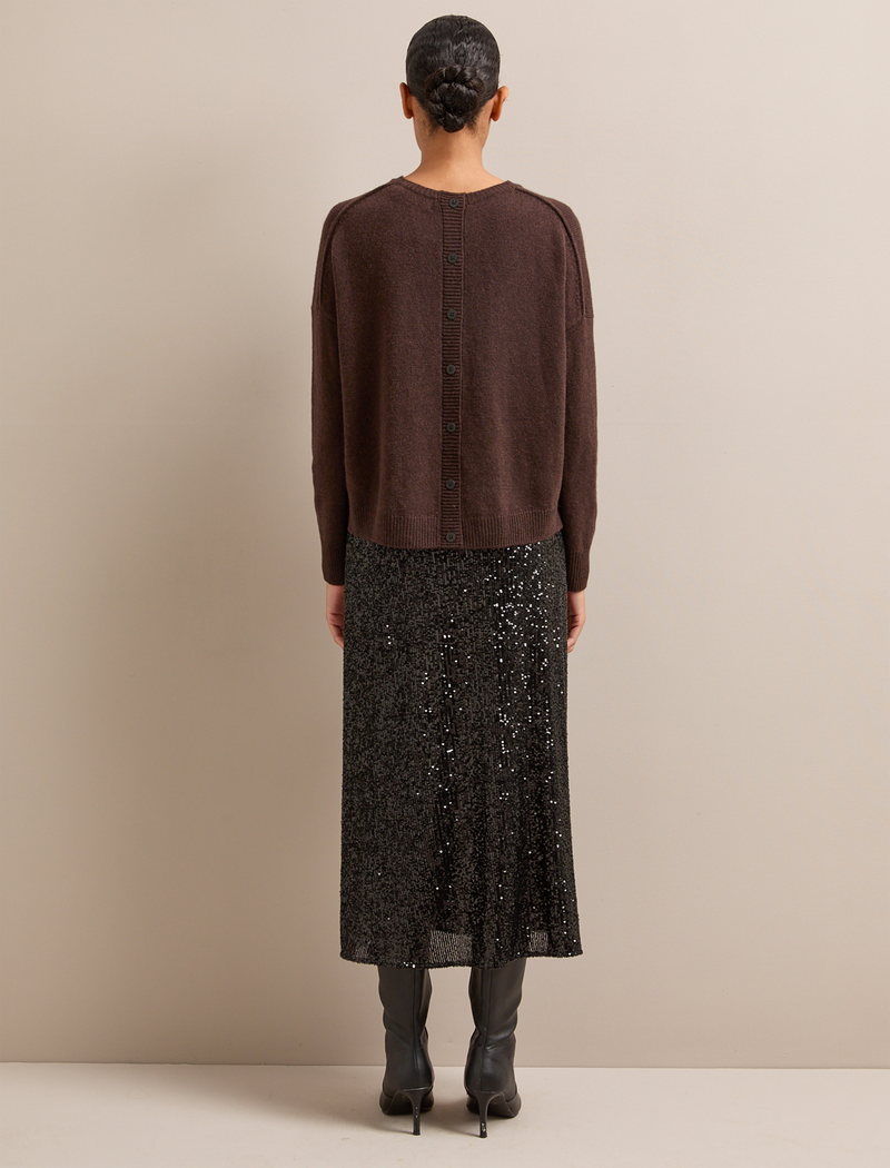 Lainey Cashmere Jumper - Chocolate Brown